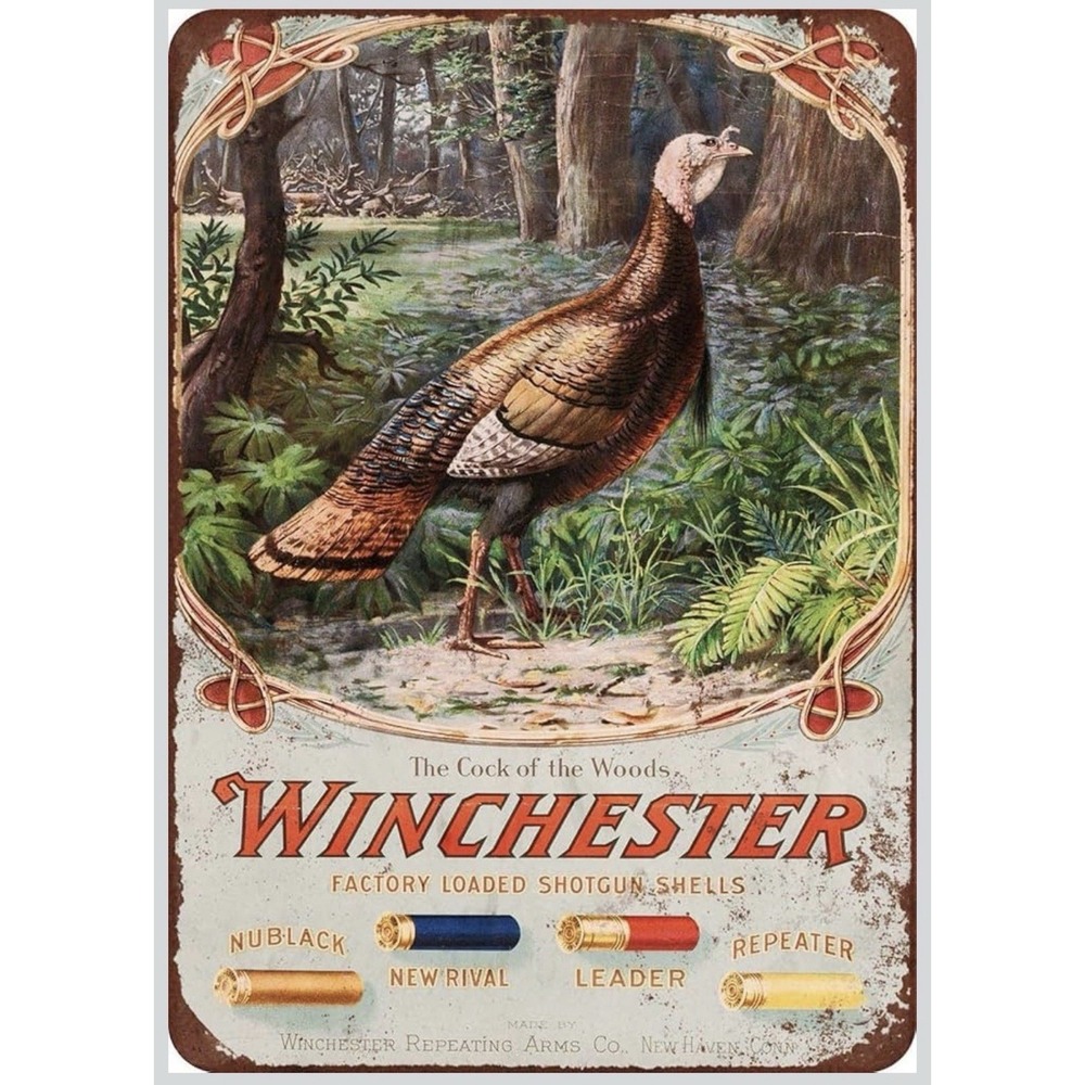 Retro Sign Winchester Gun Tin Metal Signs 8x12 Man Cave Garage Den Bar Cabin